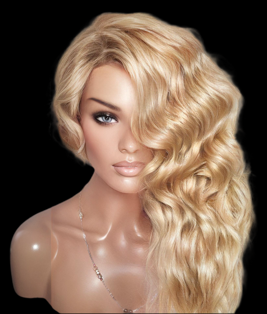 Blonde lace wig